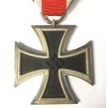 WW2 Third Reich Eisernes Kreuz 2. Klasse 1939. Iron Cross 2nd class 1939. Complete with ribbon. "65"