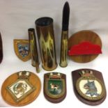 WW2 British Royal Navy painted wooden wall plaques for HMS Nelson, HMS Wilton, HMS Beagle plus a