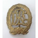 WW2 Third Reich Deutscher Reichsbund für Leibesübungen Sportabzeichen. DRL Sports badge in Bronze.