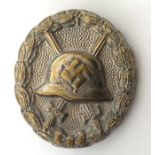 WW2 Third Reich Verwundetenabzeichen Condor Legion in Silber - Legion Condor Wound Badge in Silver.