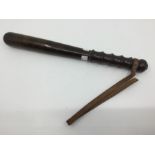 Hiatt & Co. Police Truncheon. Complete with leather lanyard a/f. 395mm overall length.