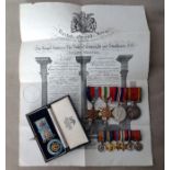 WW1 / WW2 British / South African Medal group comprising of 1939-45 Star, Italy Star, War Medal