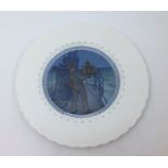 WW1 Imperial German Commemorative Plate U Boat themed Weihnachten 1918. 200mm in diameter. Maker