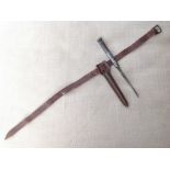 WW2 British SOE Special Operations Executive Sleeve Dagger.  Fullered 90mm long three sided blade.