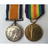 WW1 British War and Victory Medal to 61032 Pte JR Makings, Middlesex Regiment. Complete with