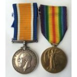 WW1 British War Medal and Victory Medal to 25136 2 AM W Blamires, RAF. Complete with original