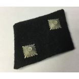 WW2 Third Reich Waffen SS Kragenpatten collar tab for rank of SS-Oberscharfuhrer.