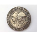 WW2 Third Reich Deutsches Englisches Frontkampfer Treffen 1935 badge. German-English Frontline