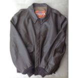 Reproduction USAAF A2 Leather Flying Jacket by Cooper Sportswear MFG Co. Inc USA.  US Size 46R