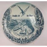 WW2 Third Reich Commemorative Plate "13, Jan 1935 Deutsch ist die Saar". 240mm in diameter. Maker