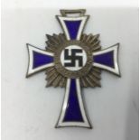 WW2 Third Reich Ehrenkreuz der Deutschen Mutter in Silber. Mothers Cross in Silver. No ribbon.