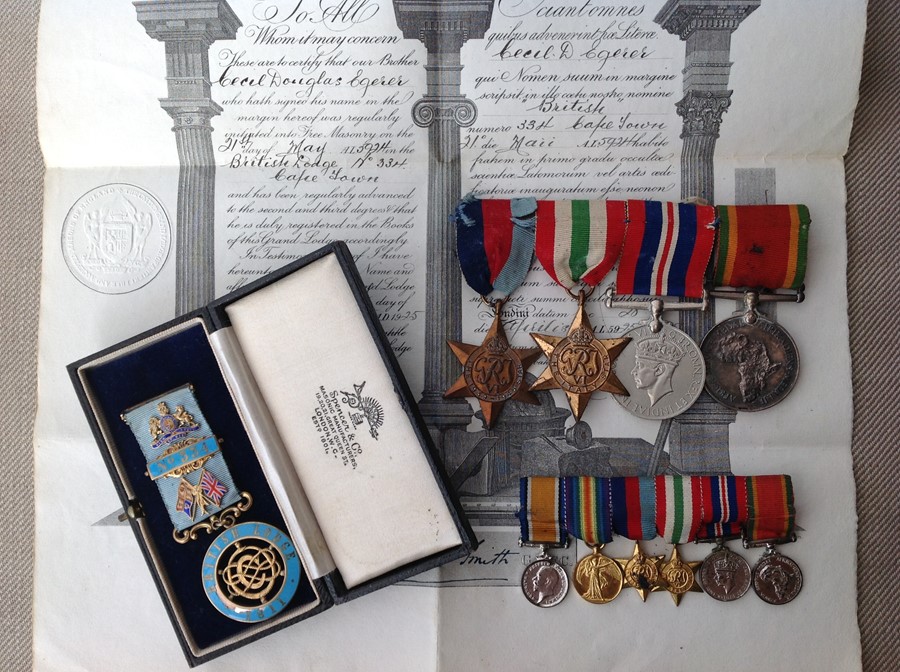 WW1 / WW2 British / South African Medal group comprising of 1939-45 Star, Italy Star, War Medal - Image 2 of 5