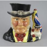 A Royal Doulton Character jug in an intermediate size of John Bull  (prototype colourway of a