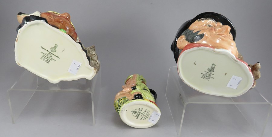 A group of three Royal Doulton Character jugs, to include: Gone Away (D6531), North American - Image 2 of 2