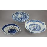 A group of early nineteenth century blue and white transfer-printed wares, c.1810-20. To include: