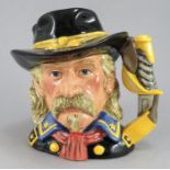 A Royal Doulton Character jug of General Custer (D 7079). 18 cm tall. (1) Condition: In good overall