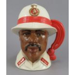 A Royal Doulton Character jug of a Bahamas Policeman (D 6912). 19.5 cm tall. (1) Condition: In