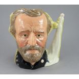 A Royal Doulton Character jug of Ulysses Grant and General Lee (prototype colourway with a white