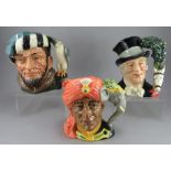 A group of three Royal Doulton Character jugs, to include: The Ring Master (D6863), The Falconer (