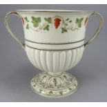 An early nineteenth century Wedgwood two-handled large-size loving mug, c. 1880. It has grapevine