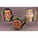 A group of three Royal Doulton Character jugs, to include: Queen Victoria (D6788, #35 of 3000),