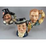 A group of three Royal Doulton Character jugs, to include: Guy Fawkes (D6861), Vincent Van Gogh (