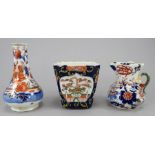 A group of three early nineteenth century Masons toy or miniature ironstone pieces, c. 1815-25.