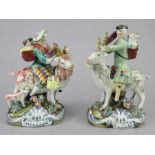 Two early nineteenth century Staffordshire figure groups, c. 1820. They the Welch Taylor and his