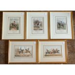 Collection of early-19th century military prints, hand-coloured etchings and lithographs,