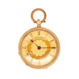 C. Lannier, Geneve, circa 1900 14kt gold open face