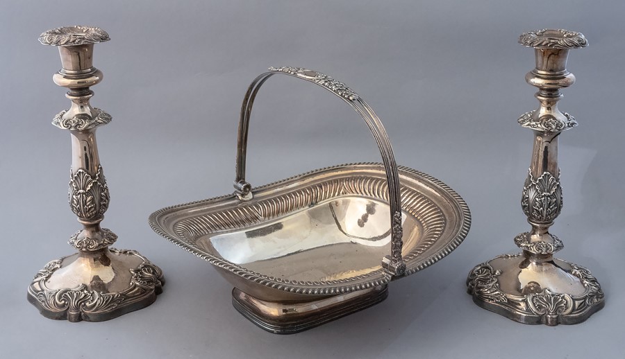 Two 19th Century plated oval meat dish covers, one