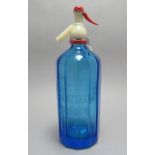 A twentieth century Batey and Co. London blue glas