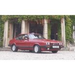 1987 Ford Capri 2.8 Injection. Registration number: D 208 BPA.  A two owner vehicle, the second