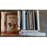 Collection of art reference books, including works on Disney, Chinese landscape painting, Japanese