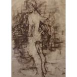 Richard Young (British, Liverpool, 20th Century), June - standing female nude, signed and titled l.