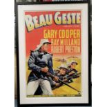 Beau Geste, original US theatrical poster, published by Morgan Litho. Corp., Copyright Paramount