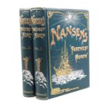 Nansen, Fridtjof. Farthest North, in two volumes, London: George Newnes, 1898. Chromolithographic