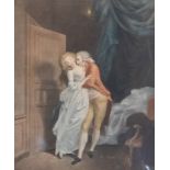 Collection of three French erotic prints: L'Amant Surpria, colour aquatint, a la poupee, engraved by