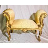 A Louis XV style early 20th century gilt wood wind