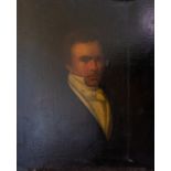 Attributed to Stephen Denning (British, 1795-1864), portrait of Michael Bryan, author of The