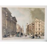 Thomas Shotter Boys, 19th-century hand-coloured lithograph of Mansion House, Cheapside, London, 32.