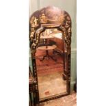 A 1920's mahogany chinoiserie laquered Chippendale