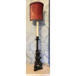 A pair of late 19th Century bronze table lamp base