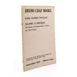 Bruno, Guido (Ed.). Bruno Chap Books, Vol.II, No. 3., Lord Alfred Douglas, Salome: A Critique. The