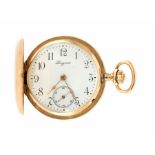 Longines, a Longines 14K gold keyless wind full Hu