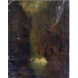 Alfred Hill, (British, 19th Century), a wooded river landscape, signed and dated 1871 l.r., oil on