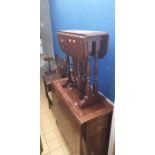 ***LOCATED AT GRESLEY****Three various tables, comprising a late Victorian oak gateleg table,