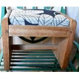 ****LOCATED AT GRESLEY****Three small side tables/stools, mahogany and pine