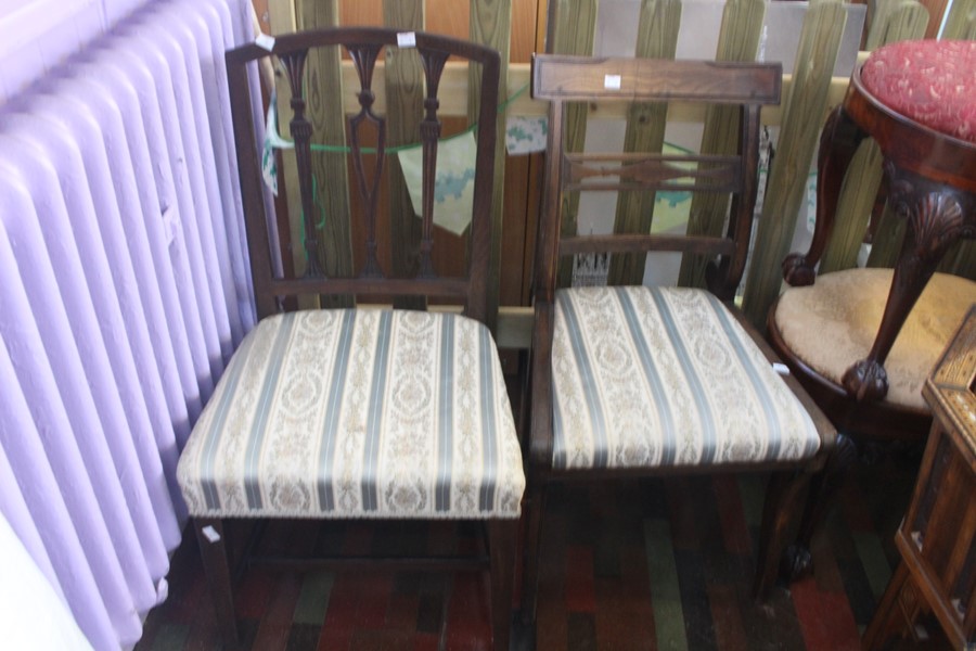 Two 19th Century mahogany dining chairs