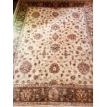 *** ITEM LOCATION BISHTON HALL*** A superfine hand knotted wood Ziegler carpet, approximately 244 by